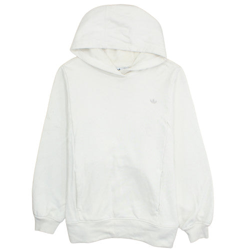 Adidas Womens White Pullover Hoodie Size 20-22 Plus Cotton Blend