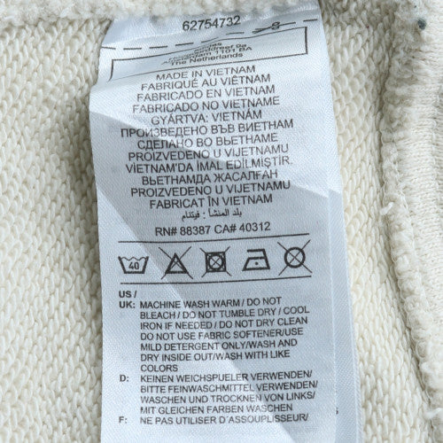 Adidas Womens White Pullover Hoodie Size 20-22 Plus Cotton Blend