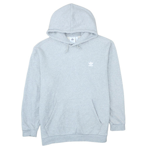 Adidas Men's Grey Pullover Hoodie 2XL Regular Fit Fleece