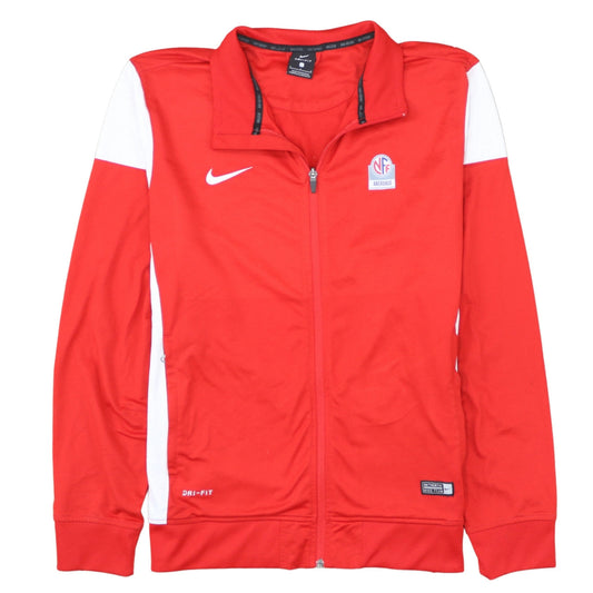 Nike Men's Red Full Zip Dri-Fit Sports Sweatshirt Size L