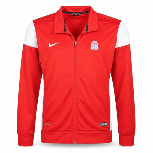 Nike Men's Red Full Zip Dri-Fit Sports Sweatshirt Size L