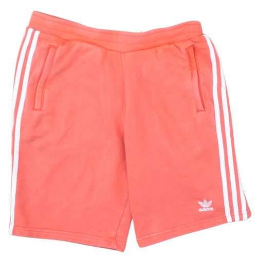 Adidas Mens Coral Orange Athletic Sweat Shorts Size M
