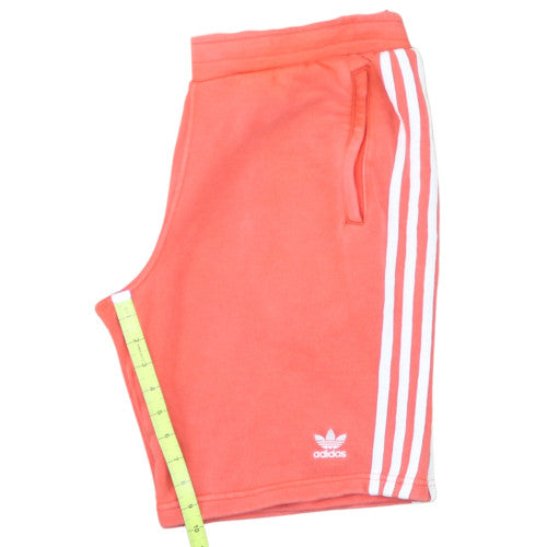 Adidas Mens Coral Orange Athletic Sweat Shorts Size M