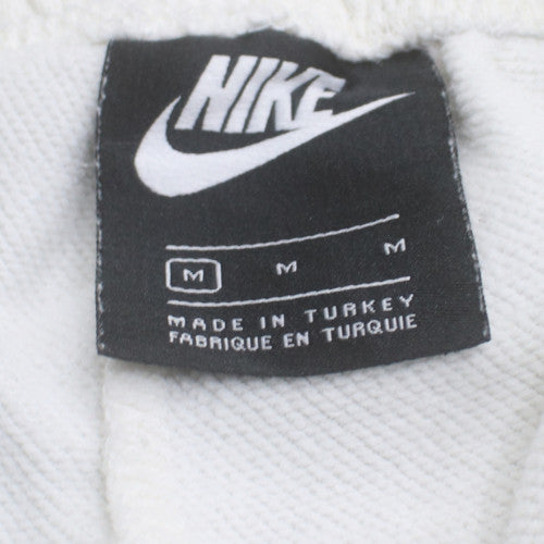 Nike Womens White Sweatpants M Elastic Waist Jogger Trousers