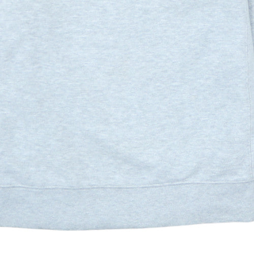 Reebok Mens Light Grey Crew Neck Sweatshirt Size L Cotton Blend
