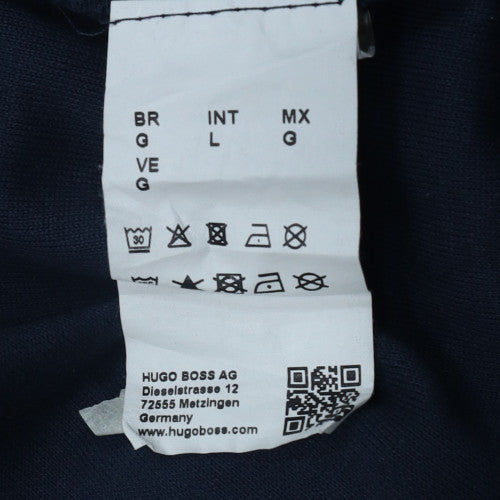 Hugo Boss Men's Blue Logo Crew Neck Sweatshirt Size L