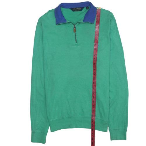 Ralph Lauren Polo Golf Men’s Green 1/4 Zip Collared Sweatshirt S