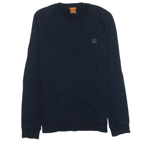 Hugo Boss Men's Blue Slim Fit Crew Neck Sweatshirt M