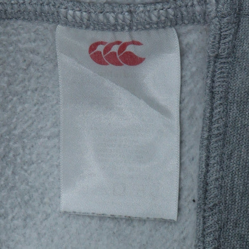 Canterbury Mens Grey XL Full Zip Hooded Fleece Sports Hoodie
