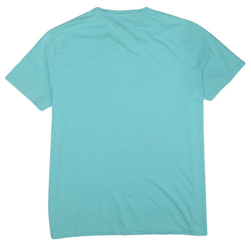 Polo Ralph Lauren Men's Aqua Blue V-Neck Cotton T-Shirt XL