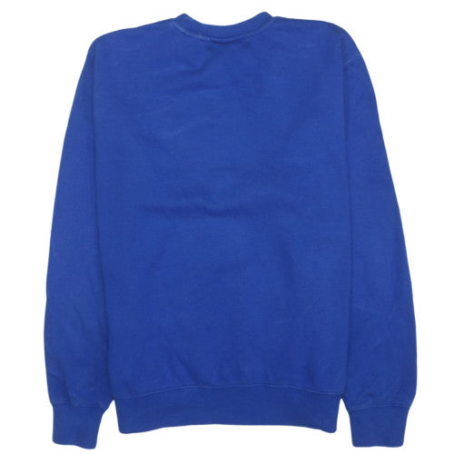 Nike Mens Blue Crew Neck Sweatshirt M Classic Cotton Blend