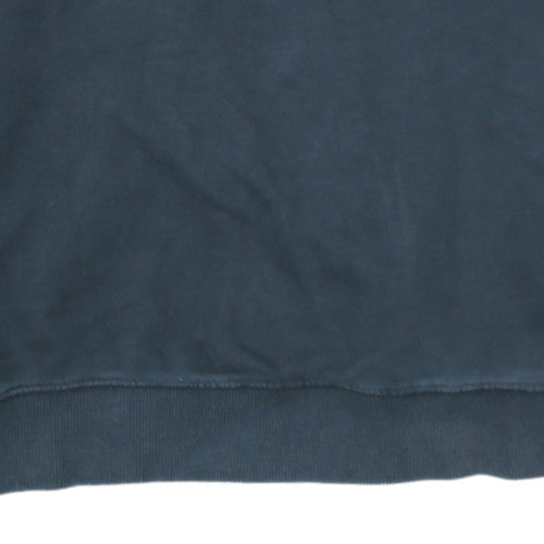 Napapijri Men's Black Logo Pullover Sweatshirt Size L