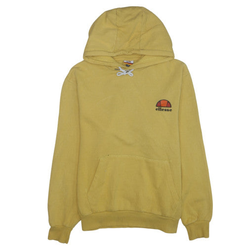 Ellesse Men's Yellow Pullover Hoodie Medium Logo Sportswear
