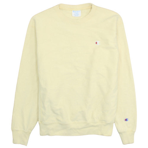 Champion Men's Beige Reverse Weave Pullover Sweatshirt Large
