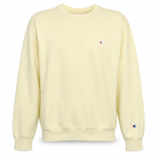 Front view of Champion Men's Beige Reverse Weave Pullover Sweatshirt Large