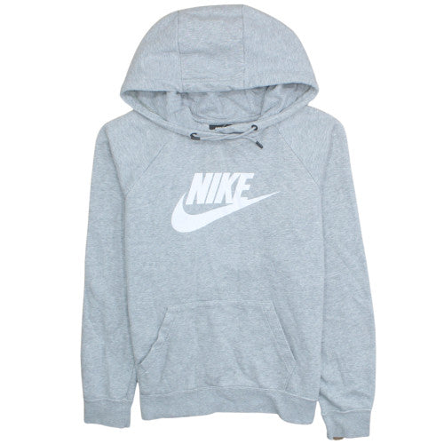 Nike Men's Grey Pullover Hoodie M Regular Fit Sportswear