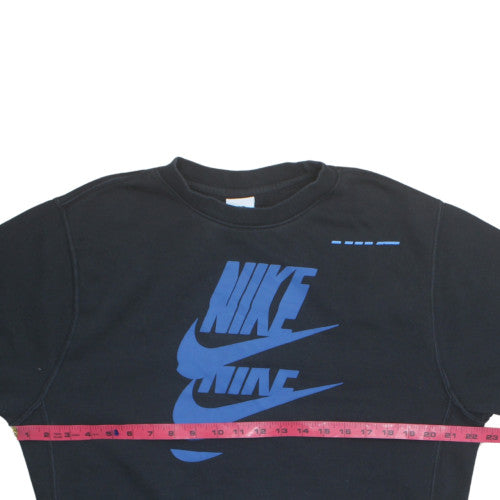 Nike Men's Black Pullover Graphic Logo Sweatshirt Size S
