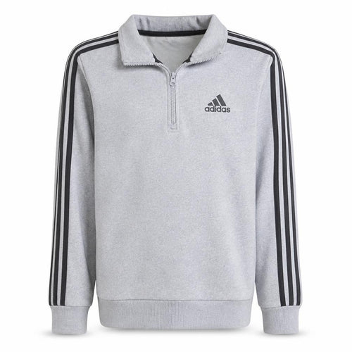 Adidas Men's Grey XS 1/4 Zip Fleece Sweatshirt Sports Top