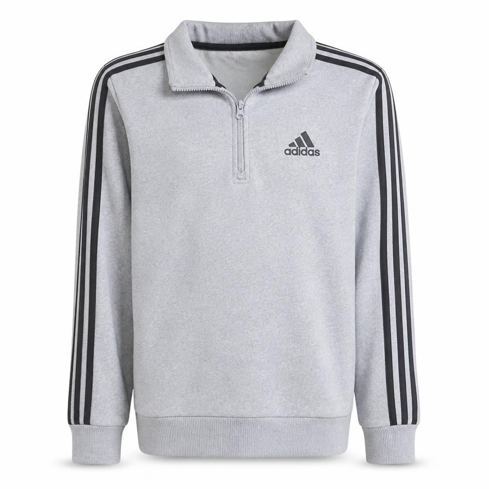 Adidas Men's Grey XS 1/4 Zip Fleece Sweatshirt Sports Top