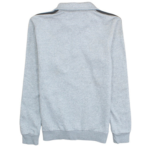 Adidas Men's Grey XS 1/4 Zip Fleece Sweatshirt Sports Top