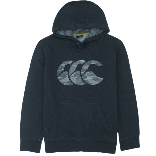 Canterbury Men's Black Pullover Hoodie L Cotton Blend Sportswear