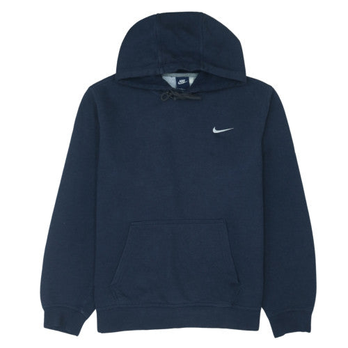 Nike Men Blue Pullover Hoodie Size L Regular Fit Sports Fleece