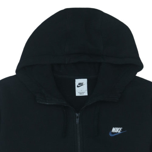 Nike Men's Black Full Zip Hoodie L Fleece Sports Casual