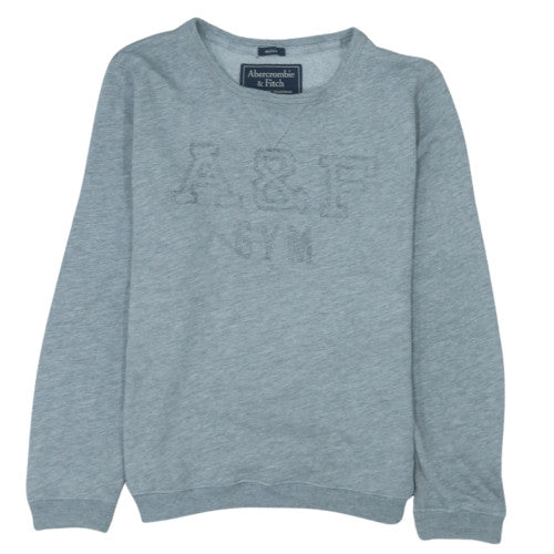 Abercrombie & Fitch Womens Grey XS Pullover Sweatshirt Classic Crew Neck