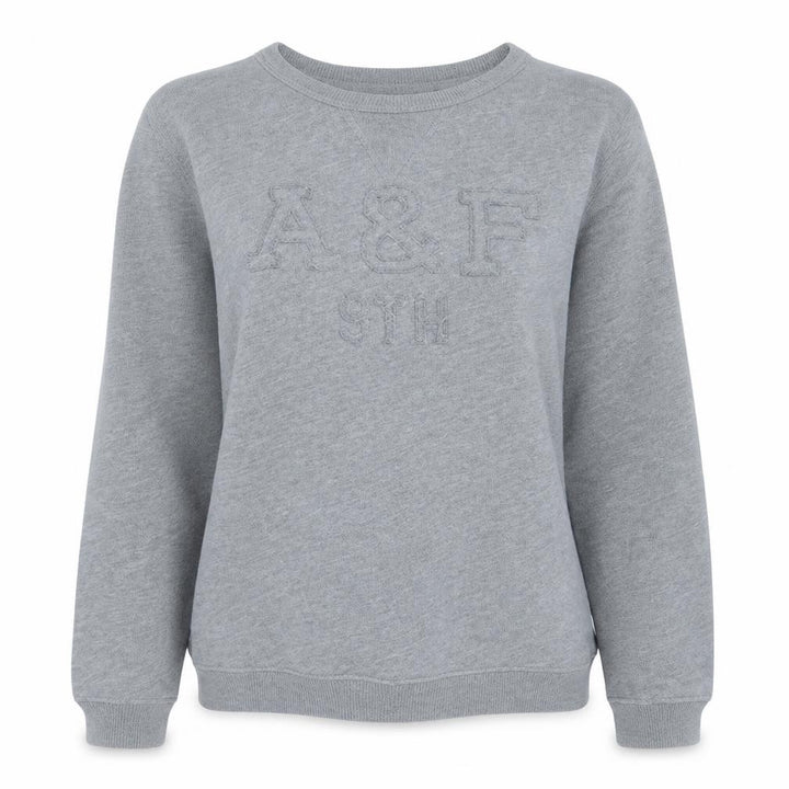 Abercrombie & Fitch Womens Grey XS Pullover Sweatshirt Classic Crew Neck