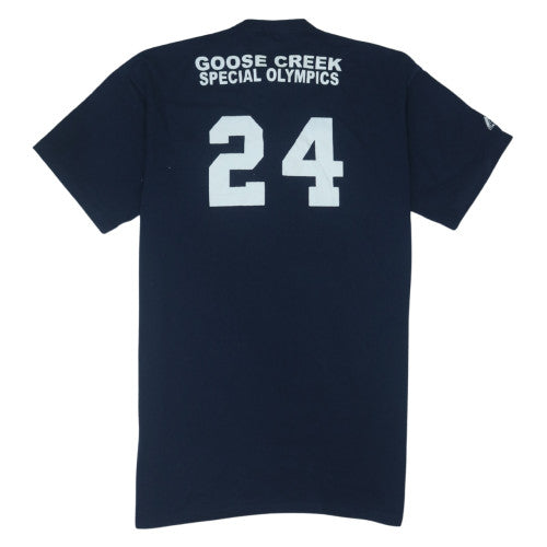 Majestic Men's Blue XL Braves Henley Sports T-Shirt