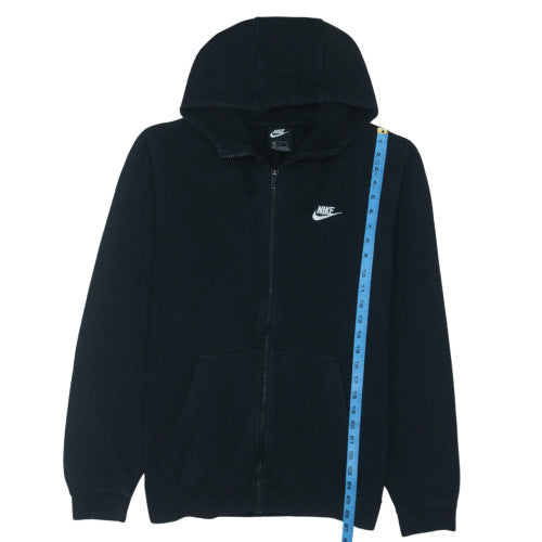 Nike Mens Black Full Zip Hoodie Size M Fleece Sportswear