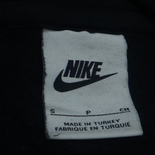 Nike Women's Black Small Pullover Hoodie with Logo Print