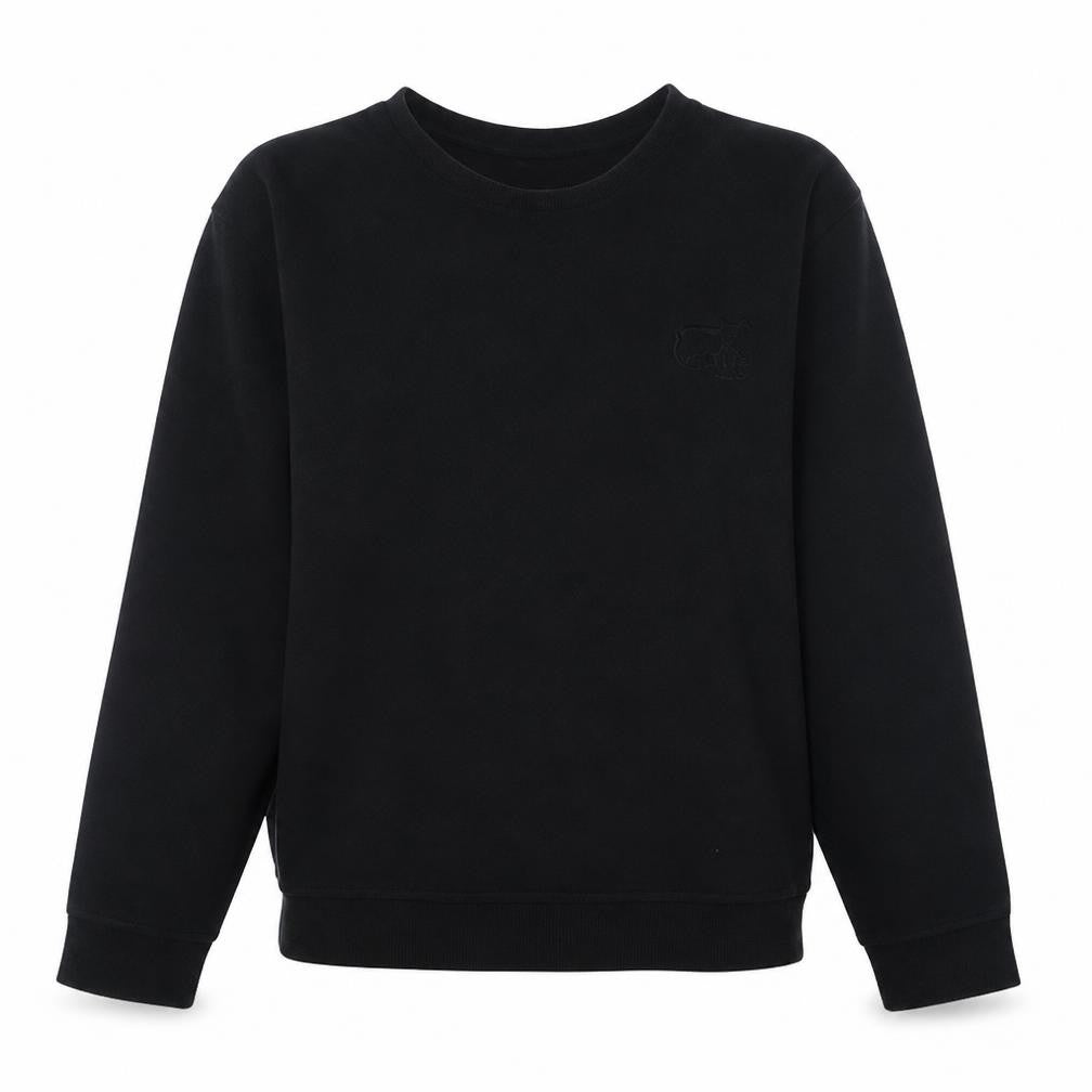Calvin Klein Womens Black XL Pullover Sweatshirt Crew Neck Cotton Blend