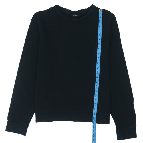 Calvin Klein Womens Black XL Pullover Sweatshirt Crew Neck Cotton Blend