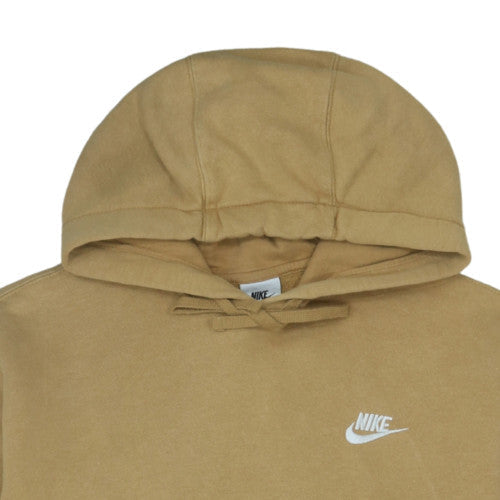 Nike Men's Beige Pullover Hoodie M Regular Fit Fleece