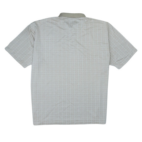 Nike Golf Men's Beige Check 2XL Polo Shirt Ocean Club Embroidered