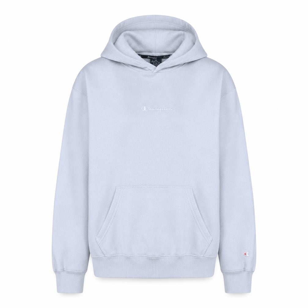 Front view of Champion Women's White Small Pullover Hoodie Sweatshirt