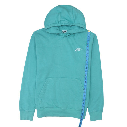 Nike Womens Teal Pullover Hoodie Medium Cotton Blend Casual