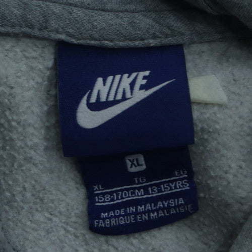 Nike Boys Grey Pullover Hoodie XL 13-15 Years Cotton Blend Sweatshirt
