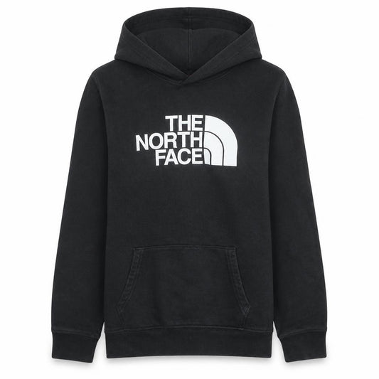 The North Face Boys Black Pullover Hoodie XL Cotton Blend Casual
