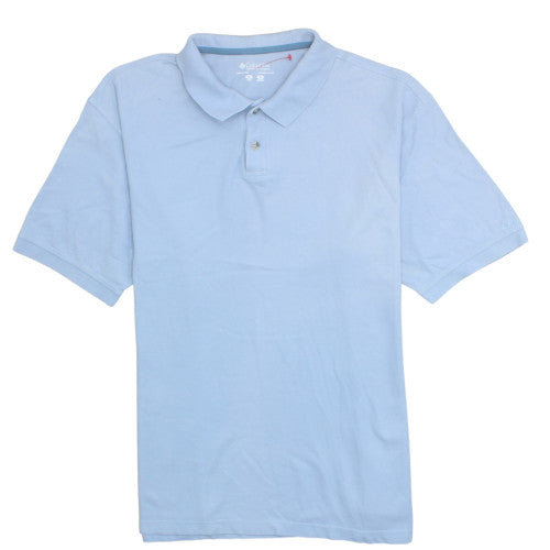 Columbia Men’s Blue XL Cotton Polo Shirt Classic Fit