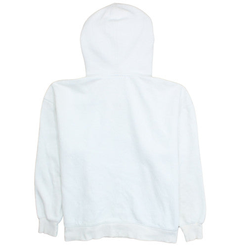 Dickies Mens White Pullover Hoodie Medium Fleece Cotton Blend