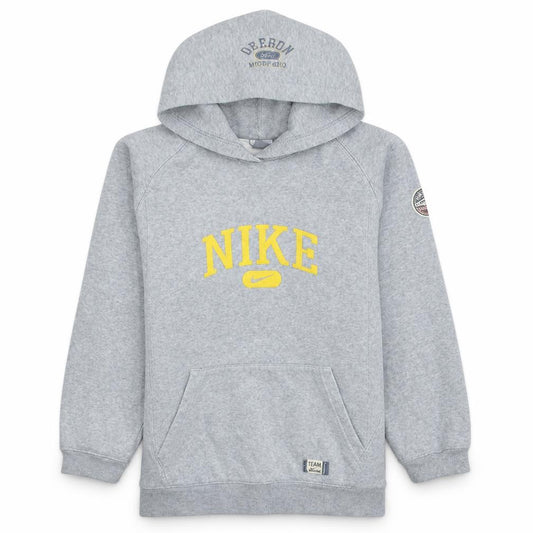 Nike Boys Grey Pullover Hoodie XL 158-170cm Cotton Blend Oregon Print