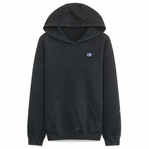 Champion Boys Black Pullover Hoodie Youth 16 Embroidered Logo Cotton Blend