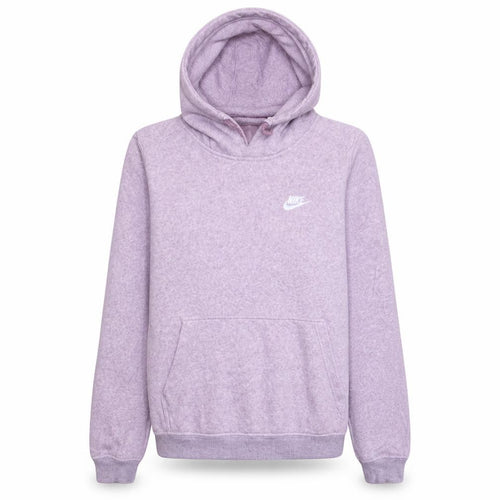 Nike Women Purple Pullover Hoodie L Cotton Blend Casual