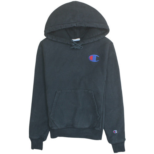 Champion Mens Black XS Fleece Hooded Sweatshirt Pullover