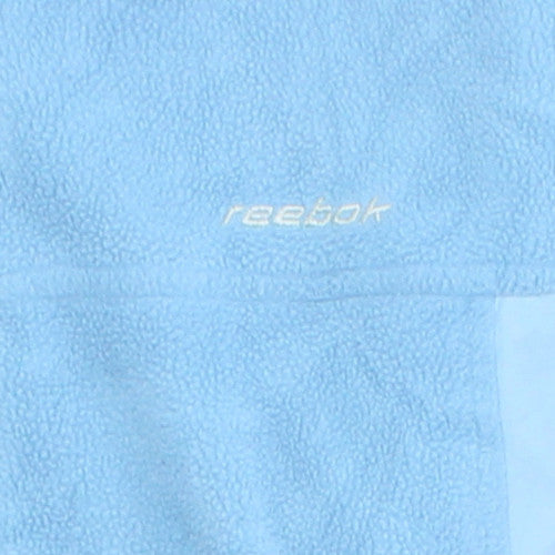Reebok Womens Blue Fleece Full Zip Jacket Size M Lightweight