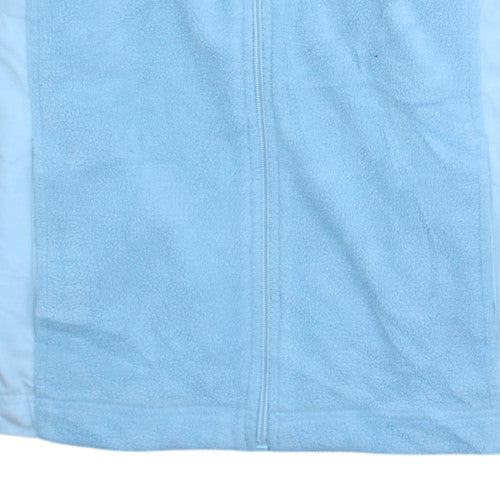 Reebok Womens Blue Fleece Full Zip Jacket Size M Lightweight