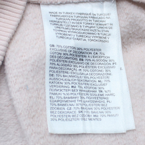 The North Face Womens Pink Sweatshirt Large Cotton Blend Logo Pullover