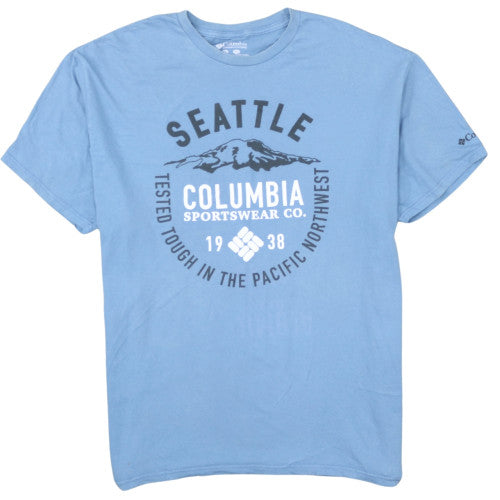 Columbia Men's Blue Seattle Graphic Cotton T-Shirt XXL